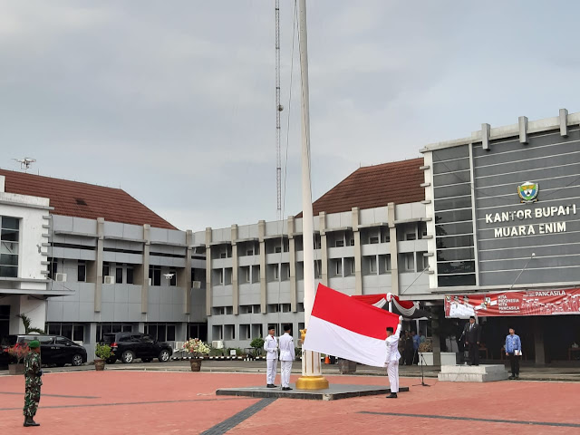 Pemkab Muara Enim Gelar Upacara Hari Lahir Pancasila Tahun 2019