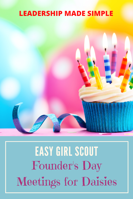 Girl Scout Founder's Day Activities for Daisy Scouts