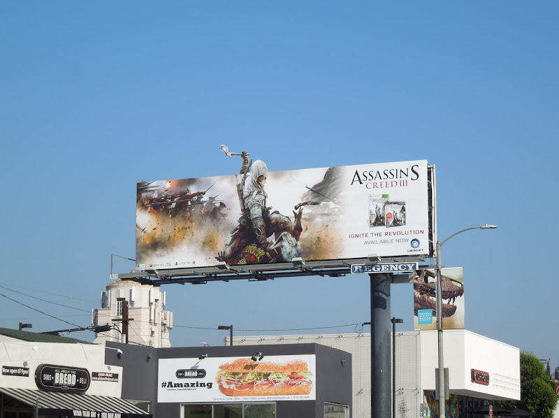 Assassins Creed 3 game billboard