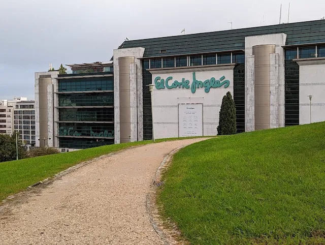 El Cortes Ingles Viewed from Parque Eduardo VII in Lisbon