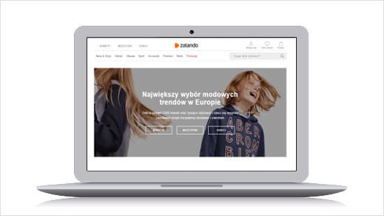 Test sklepu internetowego Zalando