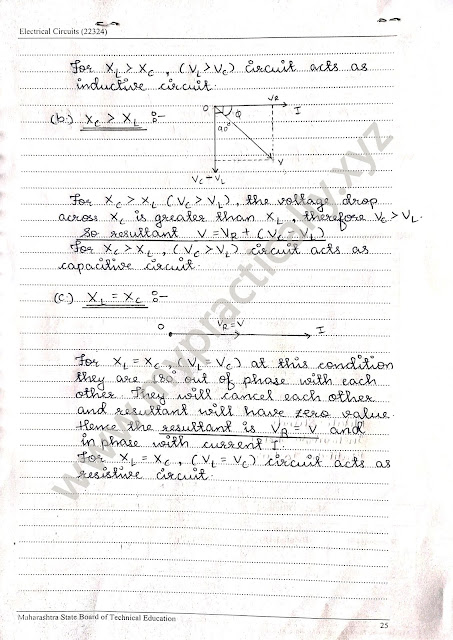 Use Voltmeter, ammeter, wattmeter to determine active, reactive and apparent power consumed in given R-L-C series circuit, draw phasor diagram.