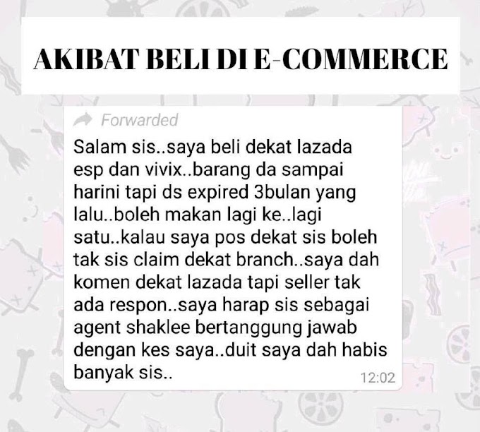 Akibat Beli Shaklee di Lazada