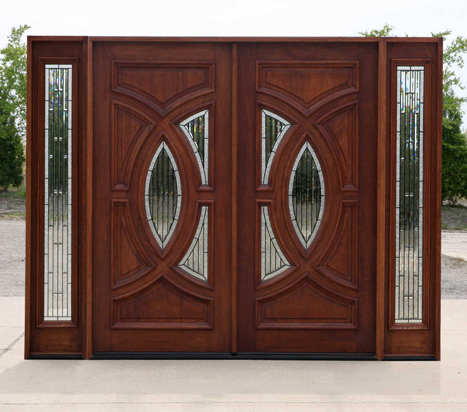 27 contoh gambar  Model desain pintu minimalis  kayu jati 