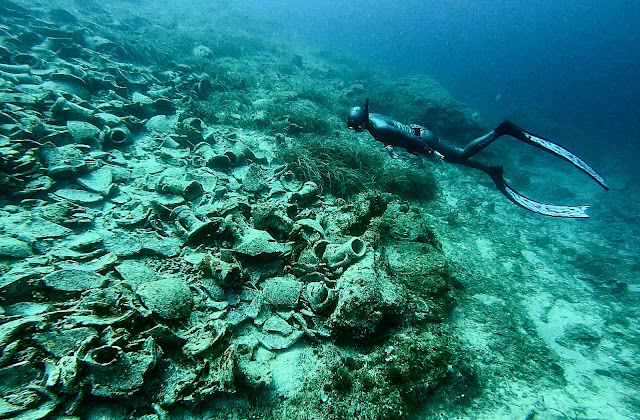 Freediving amfory Vis Chorwacja