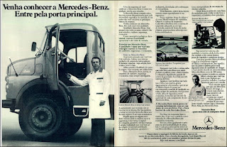 propaganda caminhão Mercedes-Benz – série 1519 - 1976, Mercedes-Benz do Brasil anos 70, Mercedes-benz década de 70, caminhão mercedes, Oswaldo Hernandez, Mercedinho 76,