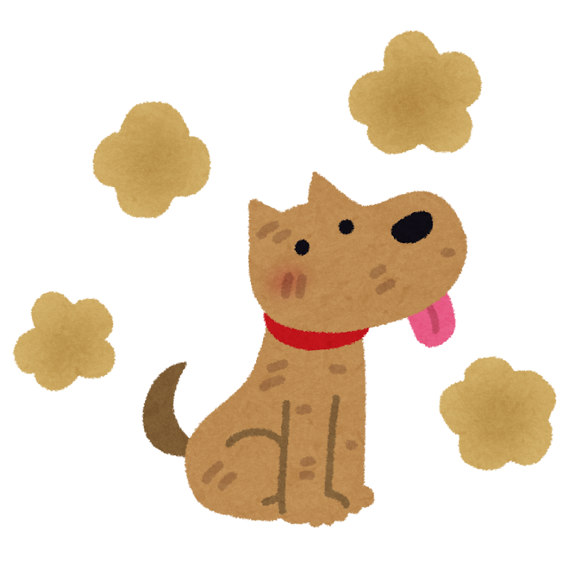 臭い犬のイラスト かわいいフリー素材集 いらすとや