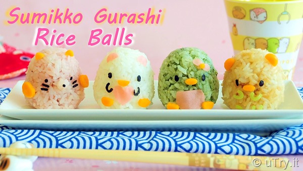 Sumikko Gurashi Sushi Rice Balls 可愛壽司飯糰   http://uTry.it