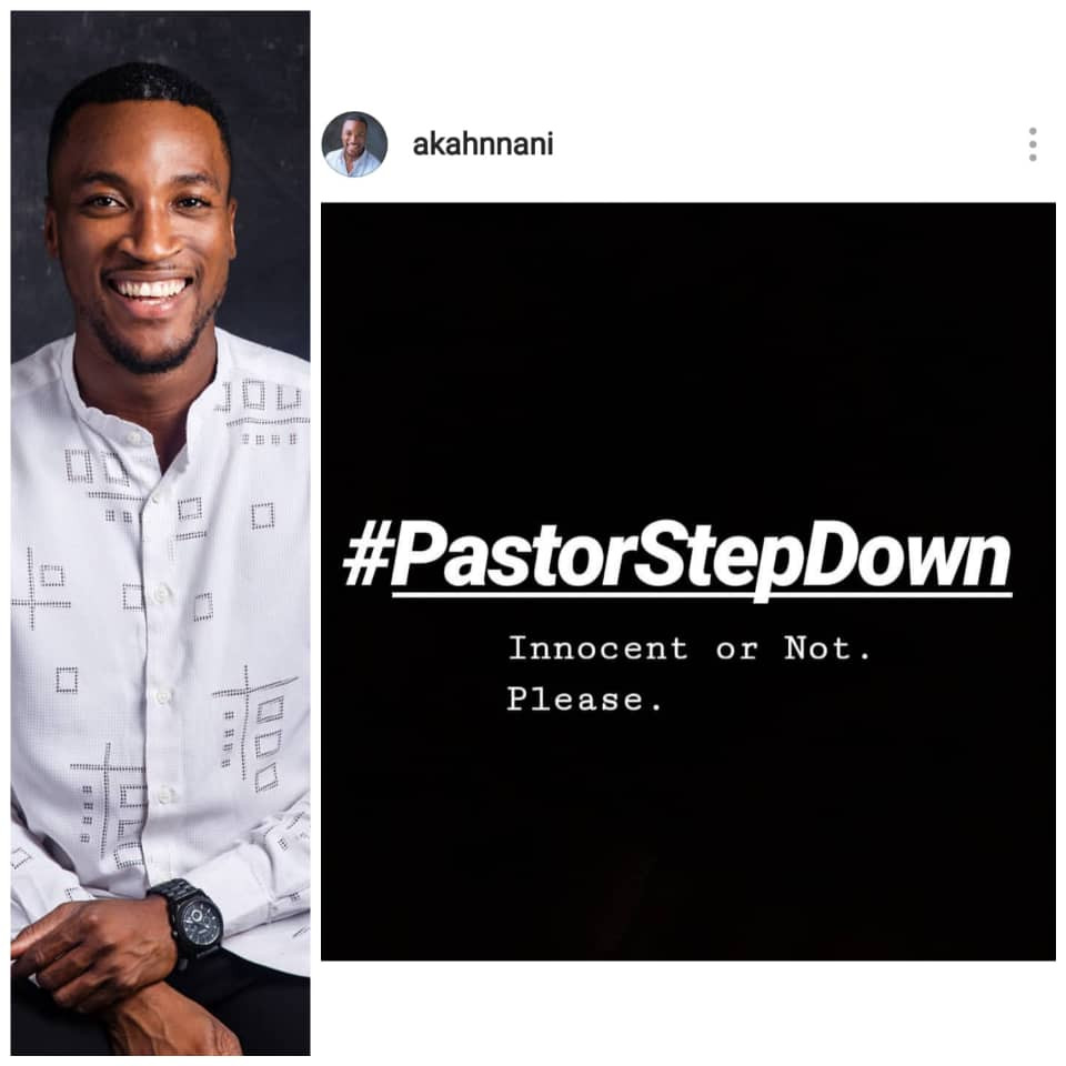   Actor Akah Nnani, COZA member asks Pastor Biodun Fatoyinbo to step down immediately as Senior Pastor