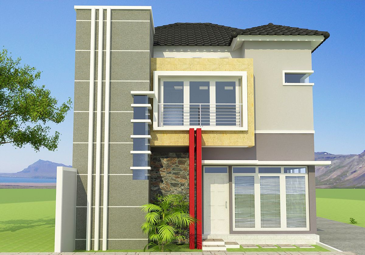 Desain Eksterior Rumah Minimalis USA Momo