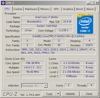 CPU-Z i7-5600U