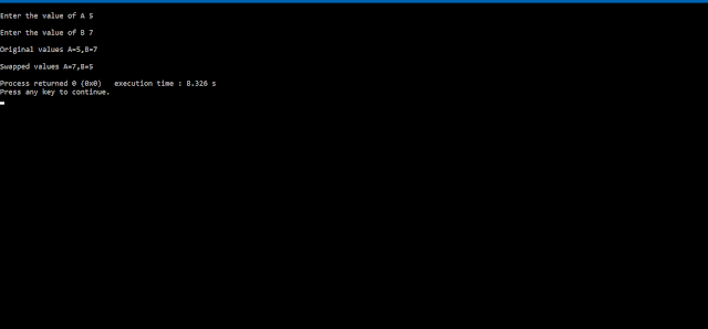 C++ program to swap values of two variables by passing pointers