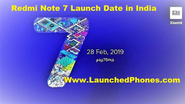 Xiaomi Redmi Note 7 India launch date