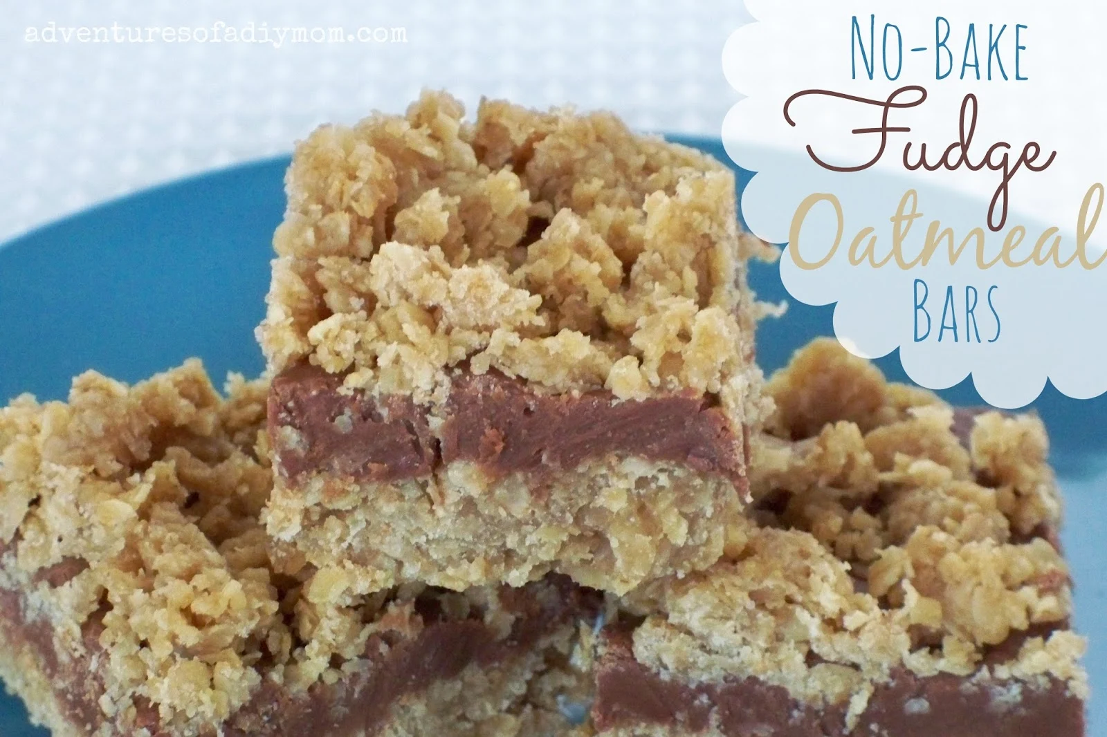 No-Bake Fudge Oatmeal Bars Recipe