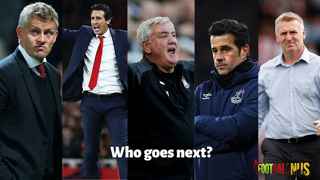 Ole Gunnar Solksjaer, Unai Emery, Steve Bruce, Marco Silva, Dean Smith are all struggling with their teams in the Premier League