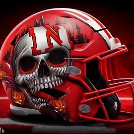 Nebraska Cornhuskers halloween concept helmet