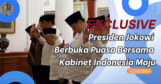 Exclusive,  Presiden Jokowi Berbuka Puasa Bersama Kabinet Indonesia Maju di Istana Negara