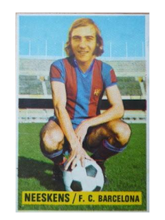 Cromo de Johan Neeskens Fútbol Club Barcelona 1974-1975