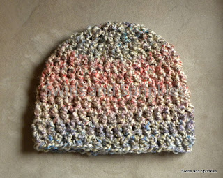 Swirls and Sprinkles: Free crochet adult bulky hat pattern