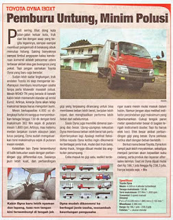 Toyota Dyna 130 XT : Review Majalah Otomotif