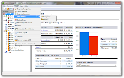 Free Money Management Software MS Windows | Portable Money Manager Ex