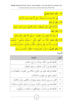 MUQABALAH (Ilmu Balaghah: Ma'ani, Bayan & Badi')