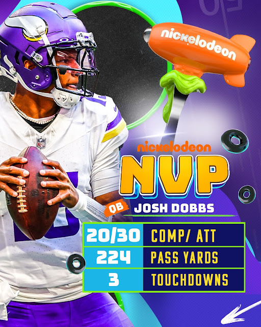 Minnesota Vikings QB Josh Dobbs Named Week 9's NVP | 'NFL Slimetime' Season 3