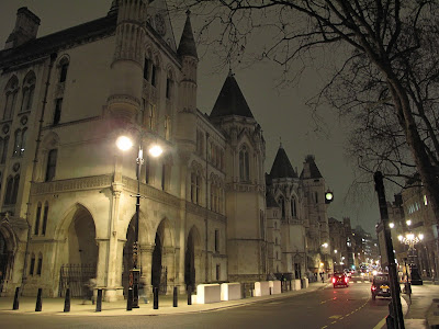 The Royal Courts of Justice located on The Strand.