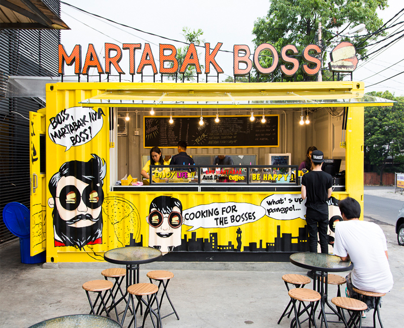 10 Desain cafe mini outdoor pinggir jalan sederhana dan 