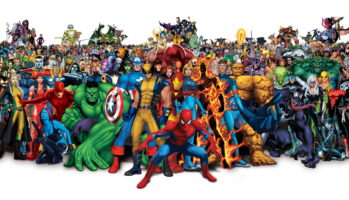 All Marvel Comics Together HD Desktop Wallpapers ~ Cartoon 