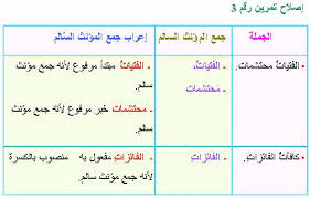 جمع المؤنث السالم