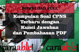 Download Soal CPNS 2019 - Latihan Soal CPNS dan Pembahasannya PDF