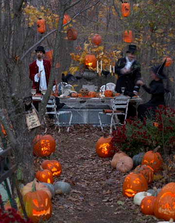 Everyone plays a part donning costumes that nod to the lavish Halloween 