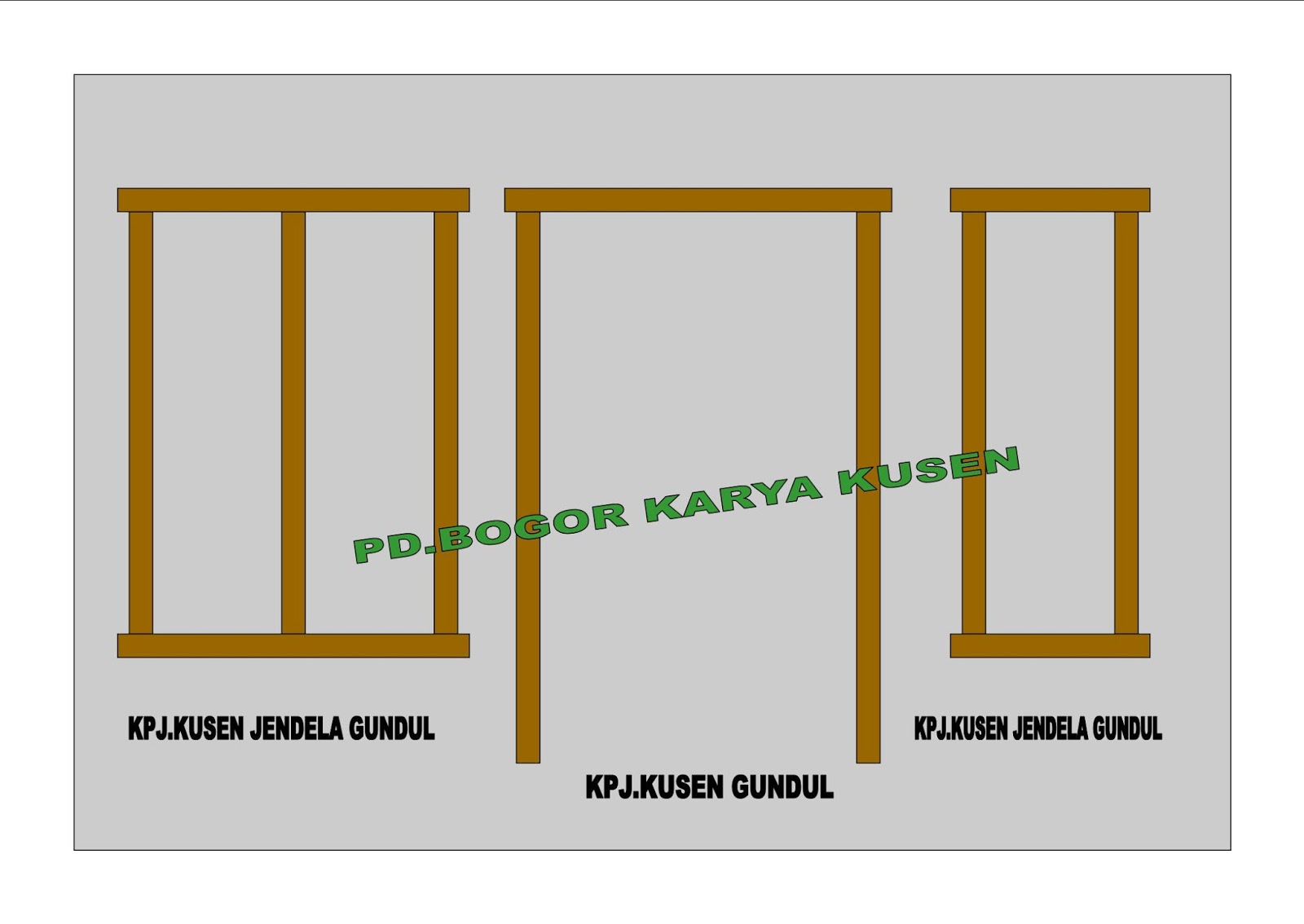 PD BOGOR KARYA KUSEN  Kusen  pintu  jendela kayu kamper 