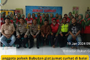 Anggota Polsek Bubutan Rutin Giat Jum'at Curhat, Wani Jogo Suroboyo 