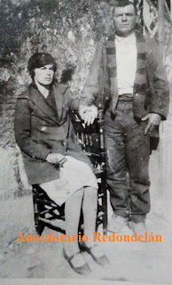 Enrique Borrajo coa súa filla. Antonio Ocampo Otero Bodas de Oro