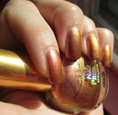 Sally Hansen Nail Prisms Golden Cinnabar Swatch