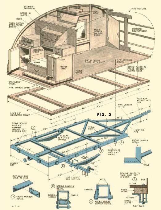 Compact Teardrop Trailer Plans