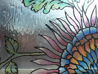 glass paintings of birds. with glass painting starts