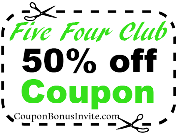 50% off FiveFourClub Coupon Code 2021 Jan, Feb, March, April, May, June, July