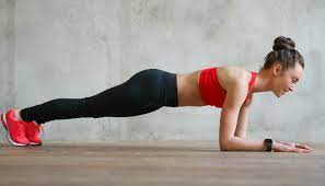 plank pose, core exercise, six pack abs