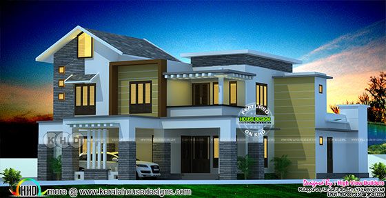 Beautiful modern style 4 bedroom mixed roof home