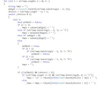 Tutorial CSharp : Membuat Fungsi Terbilang C#
