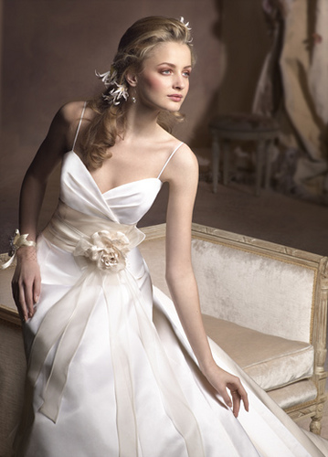 Couture Wedding Gown AV9807 Flower Sash