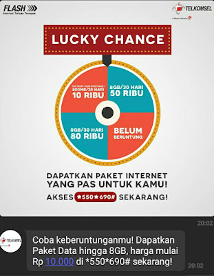  kali ane akan membagi info wacana  Promo Telkomsel Terbaru Lucky Change