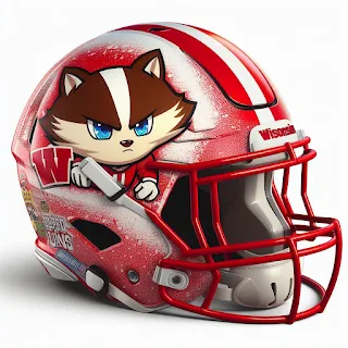 Wisconsin Badgers Concept Football Helmets 2024