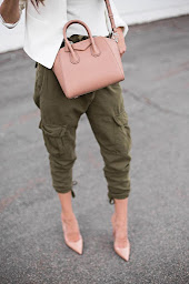 blush top hand bag