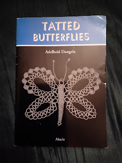 Book cover: Tatted Butterflies by Adelheid Dangela, with picture of tatted butterfly