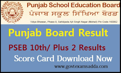 PSEB 10th Result 2019