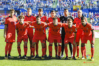 REAL SOCIEDAD DE FÚTBOL DE SAN SEBASTIÁN - San Sebastián, Guipúzcoa, España - Temporada 2017-18 - Adnan Januzaj, Diego Llorente, Xabi Prieto, Mikel Oyarzabal, Rulli e Íñigo Martínez; Odriozola, De la Bella, Igor Zubeldia, Sergio Canales y William José. GETAFE C. F. 2 (Ángel, Jorge Molina) REAL SOCIEDAD DE FÚTBOL DE SAN SEBASTIÁN 1 (Mikel Oyarzabal). 29/10/2017. Campeonato de Liga de 1ª División, jornada 10. Getafe, Madrid, estadio Coliseum Alfonso Pérez.